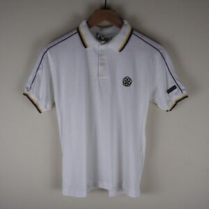 Vintage 1982 Disney World Epcot Center Polo Shirt White Small 18x22.5